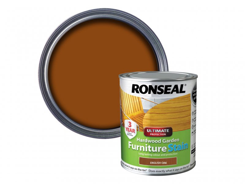 Ronseal Hardwood FurnIture Stain English Oak 750ml Main Image