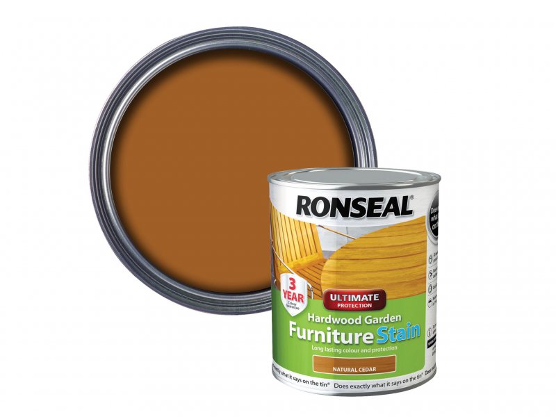 Ronseal Hardwood FurnIture Stain Natural Cedar 750ml Main Image