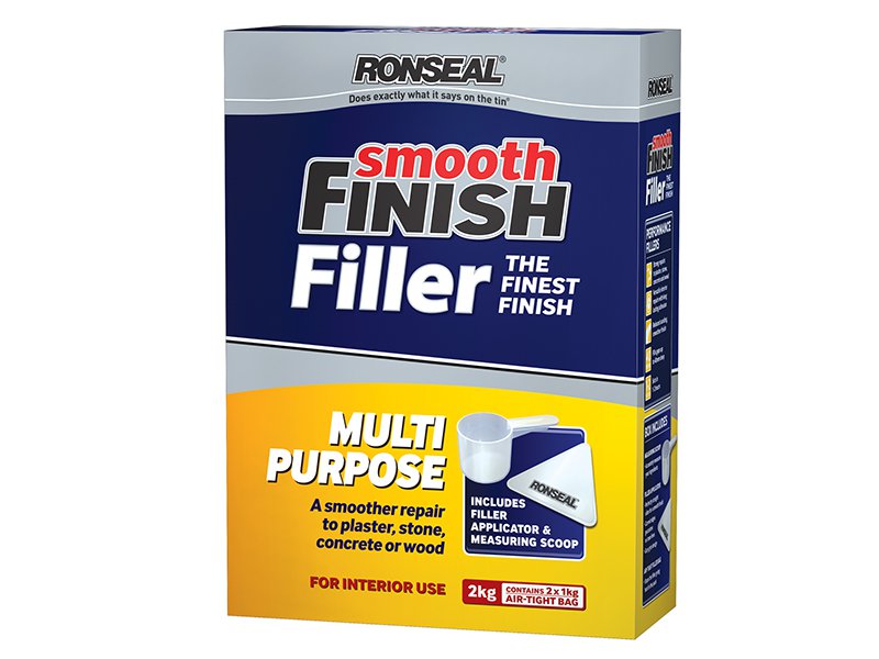 Ronseal Smooth Finish Multi Purpose Interior Wall Powder Filler 2Kg