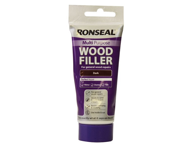Ronseal Multi Purpose Wood Filler Tube Dark 100g