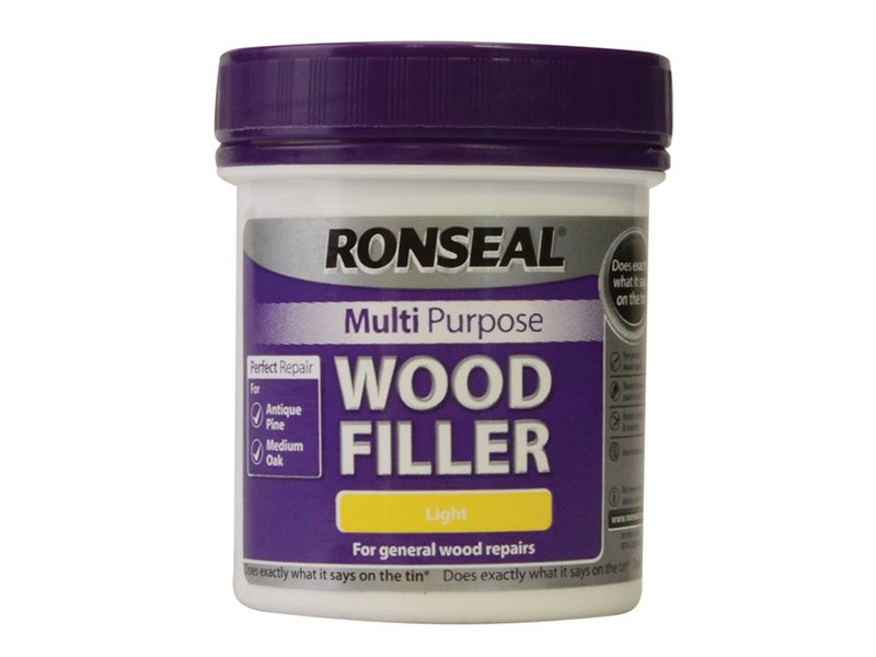 Ronseal Multi Purpose Wood Filler Tub Light 250g