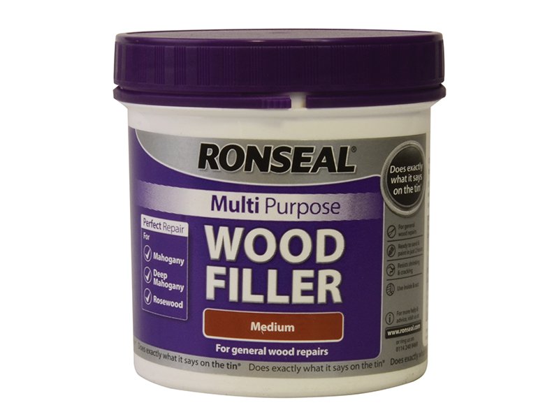 Ronseal Multi Purpose Wood Filler Tub Medium 465g