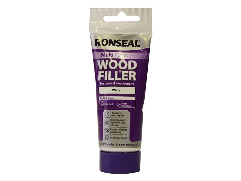 Ronseal Multi Purpose Wood Filler Tube White 100g