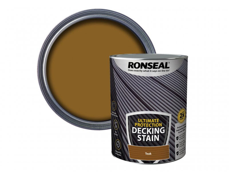 Ronseal Ultimate Protection Decking Stain Rich Teak 2.5 litre Main Image