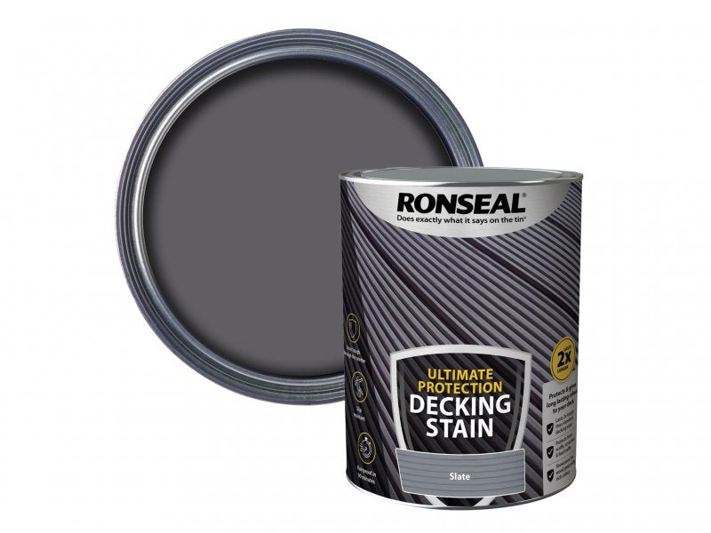 Ronseal Ultimate Protection Decking Stain Slate 5 litre Main Image