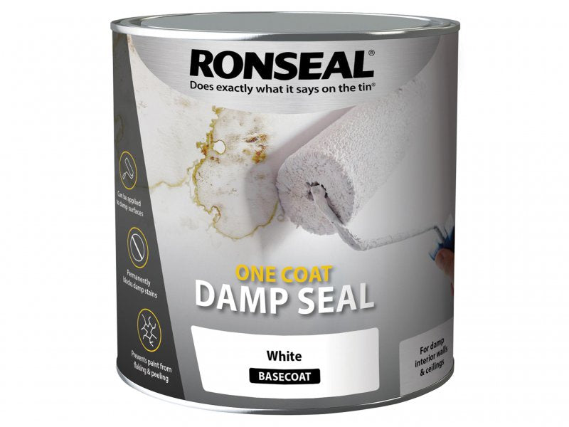 Ronseal One Coat Damp Seal White 2.5 litre