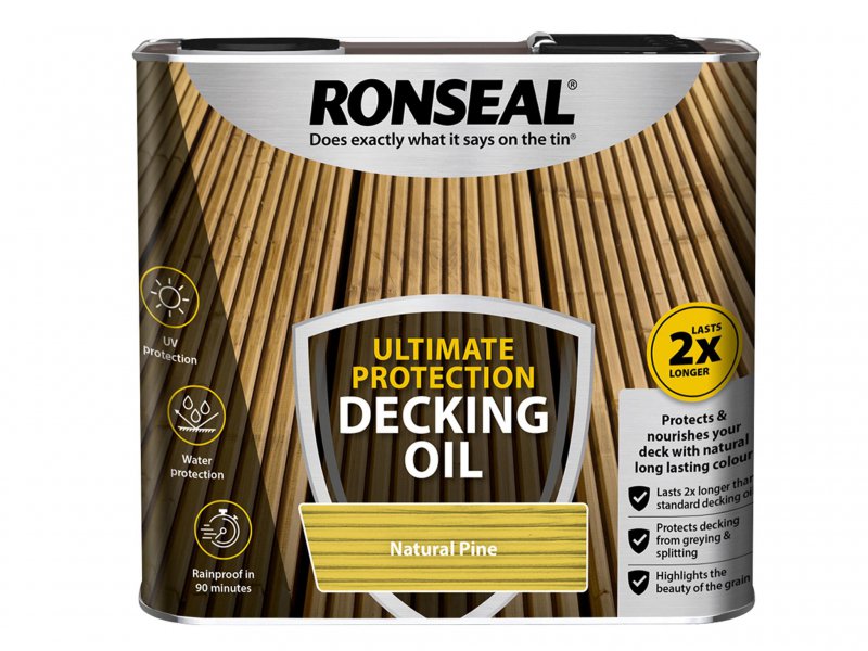 Ronseal Natural Pine Ultimate Decking Oil 5L | Holbury Hardware Stores