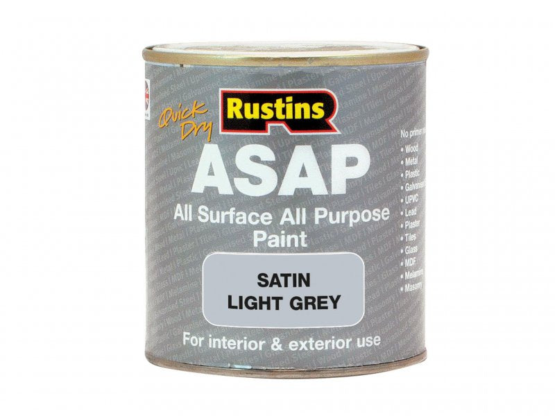 Rustins ASAP Paint Light Grey 250ml Main Image