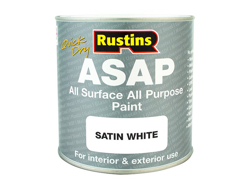 Rustins ASAP Paint White 500ml Main Image