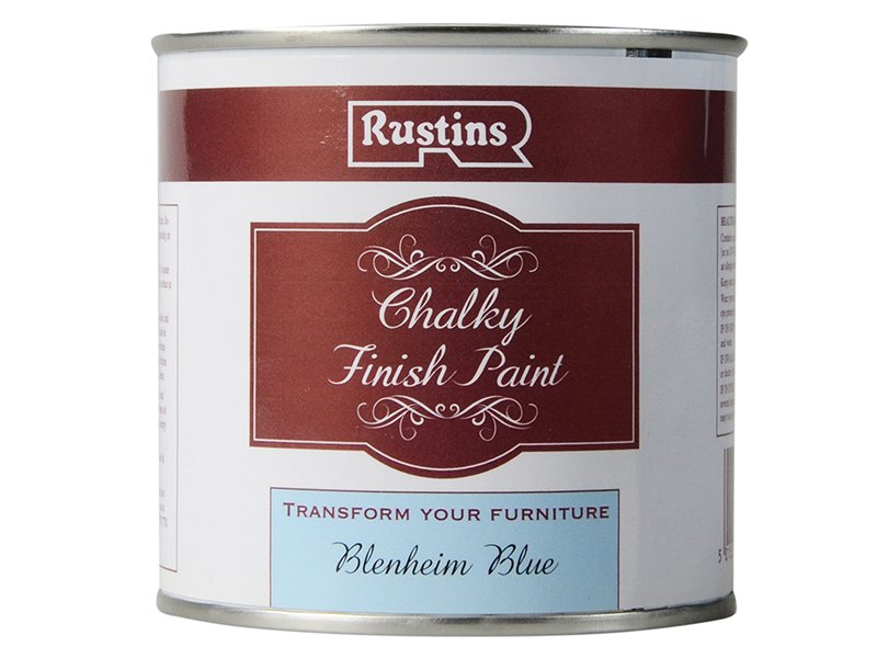 Rustins Chalky Finish Paint Blenheim Blue 250ml Main Image