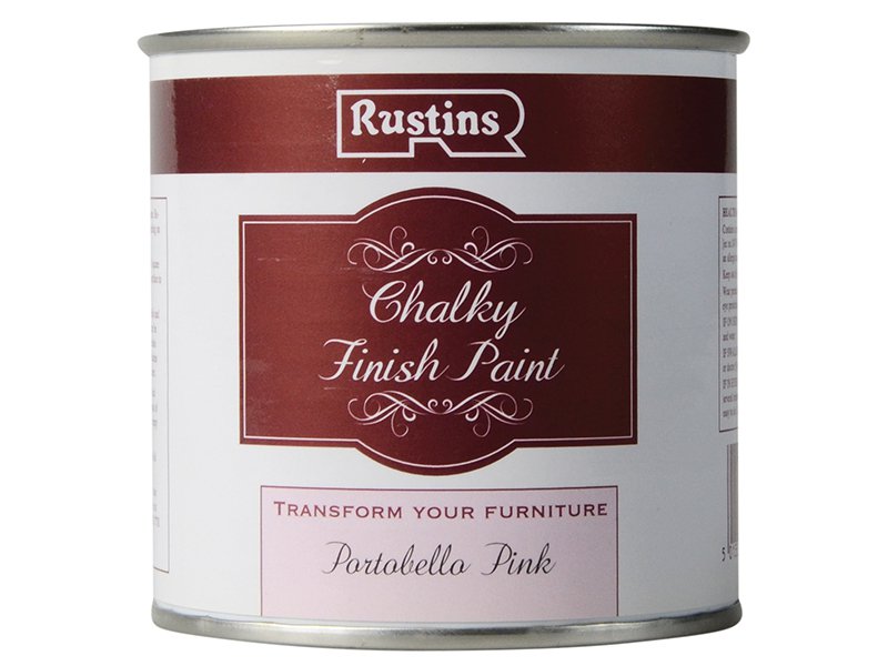 Rustins Chalky Finish Paint Portobello Pink 250ml Main Image
