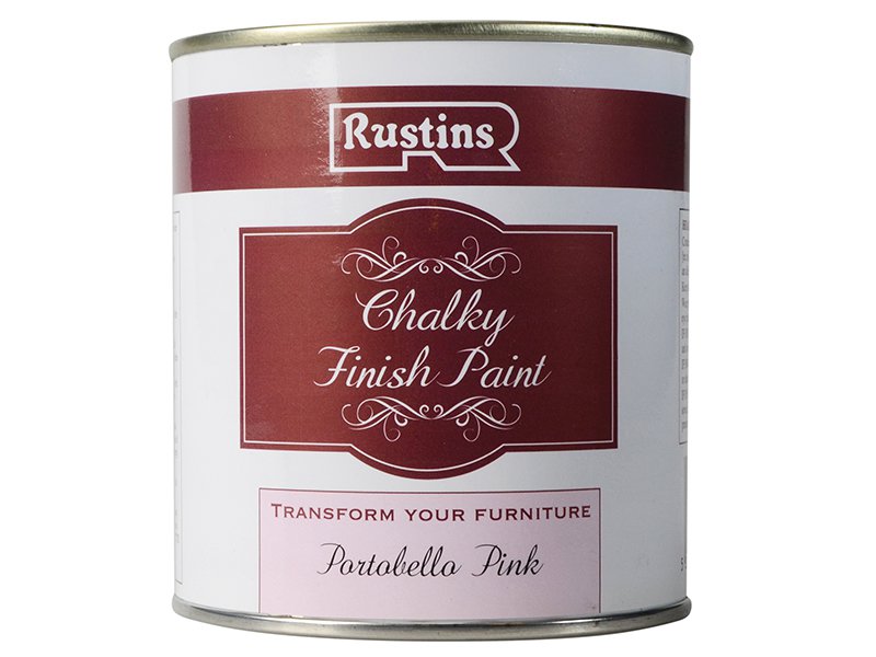 Rustins Chalky Finish Paint Portobello Pink 500ml Main Image