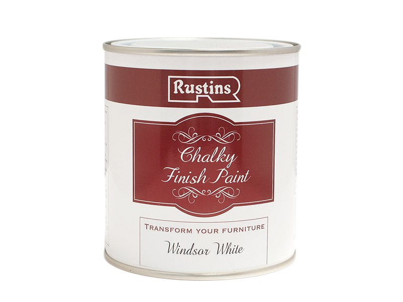 Rustins Chalky Finish Paint Windsor White 500ml Main Image