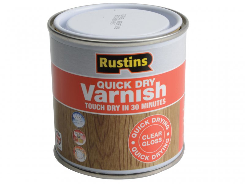 Rustins Quick Dry Varnish Gloss Clear 250 ml Main Image