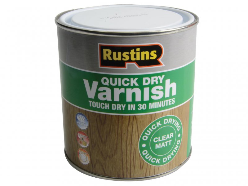 Rustins Quick Dry Varnish Matt Clear 250 ml Main Image