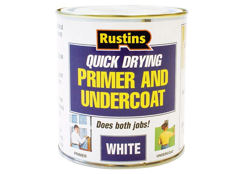 Rustins Quick Dry Primer & Undercoat White 250 ml Main Image