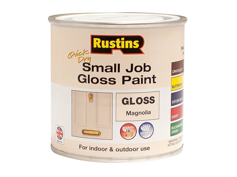 Rustins Quick Dry Small Job Gloss Paint Magnolia 250ml Main Image