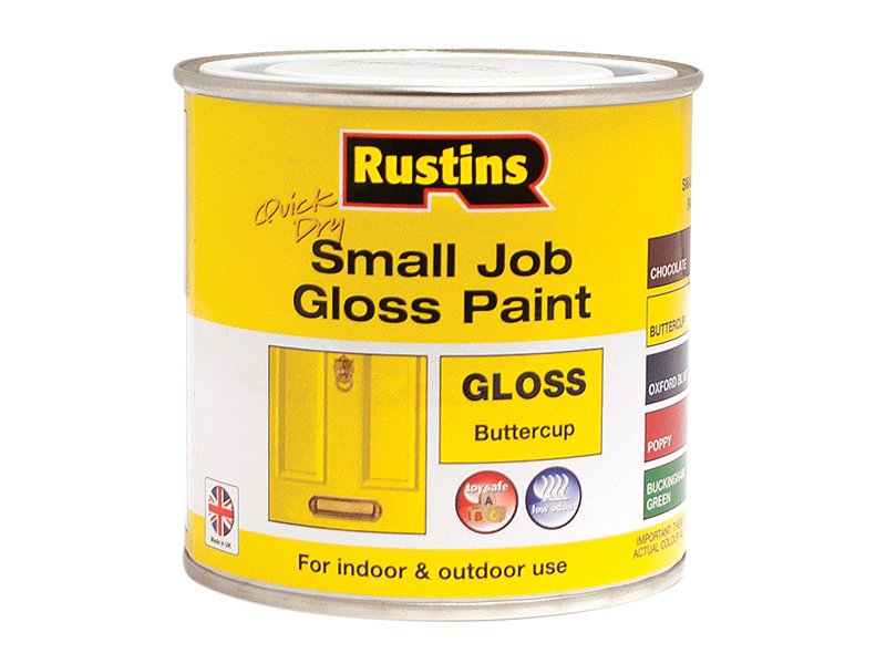 Rustins Quick Dry Small Job Gloss Paint Buttercup 250ml Main Image
