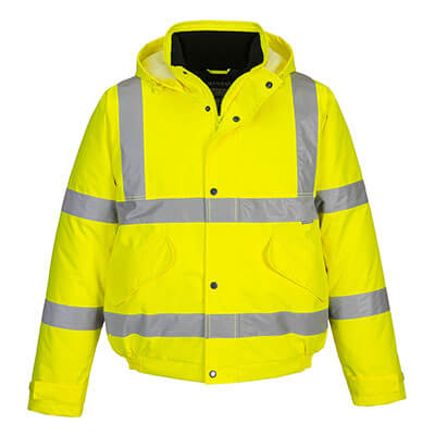 Portwest S463 - Hi-Vis Bomber Jacket Medium Yellow