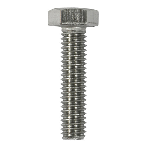 Set Screws DIN933 - A2 Stainless Steel - M8 x 100mm - 5 PCS