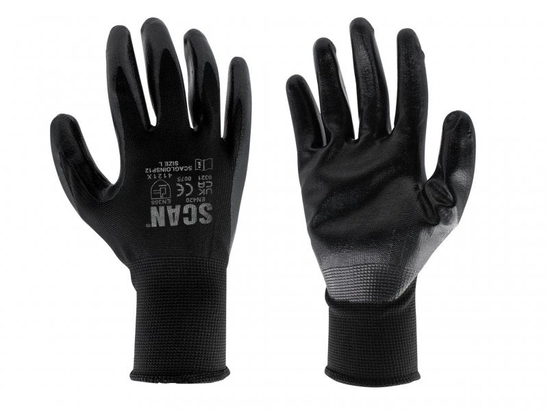 Scan Seamless Inspection Gloves Medium (Size 8) (Pack 12) Main Image