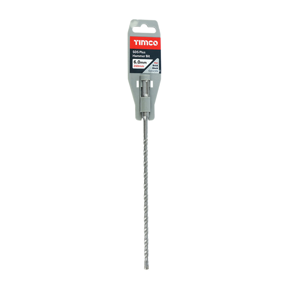 SDS Plus Hammer Bit 6 x 260mm