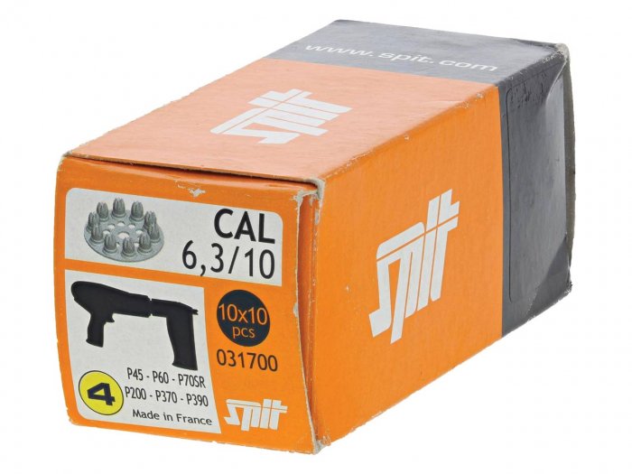 Spit PAT P370 / P200 Disc Cartridges Red (High) - 6.3 x 10mm (Box 100)