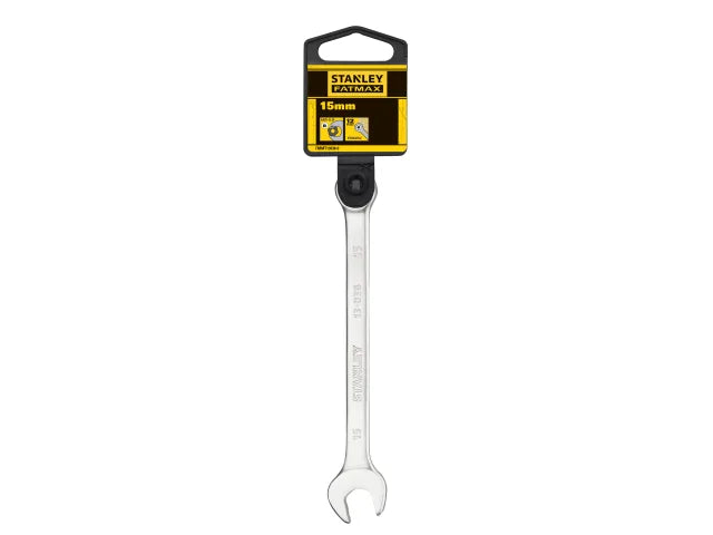 STANLEY Hand Tools FatMax Anti-Slip Combination Wrench 15mm