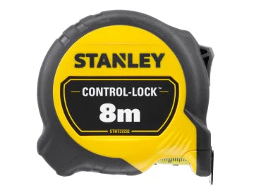 STANLEY Hand Tools CONTROL-LOCK Pocket Tape 8m (Width 25mm) (Metric only)