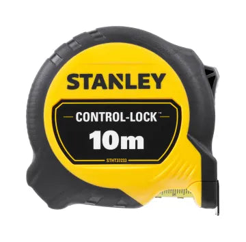 STANLEY Hand Tools CONTROL-LOCK Pocket Tape 10m (Width 25mm) (Metric only)