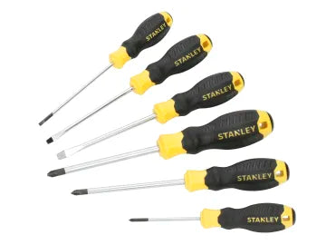 STANLEY Hand Tools CUSHION GRIP Screwdriver Set, 6 Piece