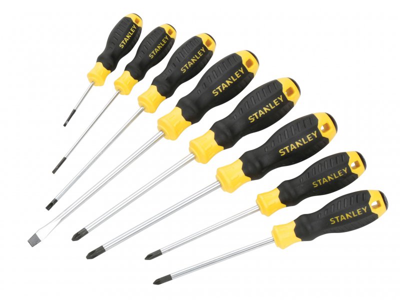 STANLEY® Cushion Grip Screwdriver Set, 8 Piece Main Image