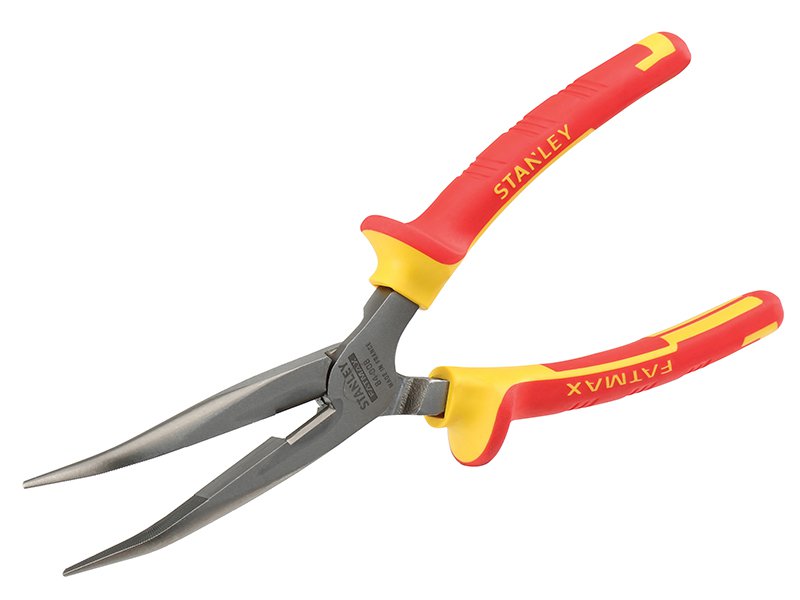 Stanley FatMax VDE Bent Long Nose Plier 200mm Main Image