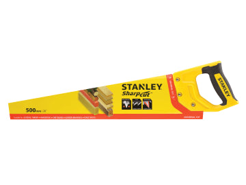 STANLEY Hand Tools Sharpcut Handsaw 500mm (20in) 7 TPI