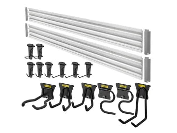 STANLEY Hand Tools Track Wall System Starter Kit, 20 Piece