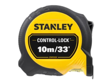 STANLEY Hand Tools CONTROL-LOCK Pocket Tape 10m/33ft (Width 25mm)