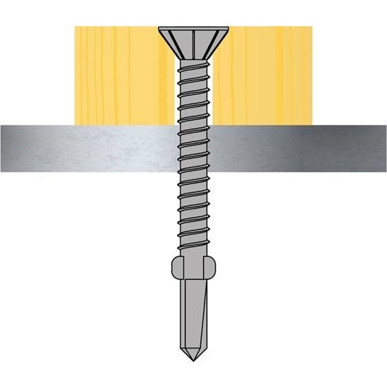 TechFast Roofing Screw - Timber to Steel - Light Duty - Box 5.5 x 80mm (100)