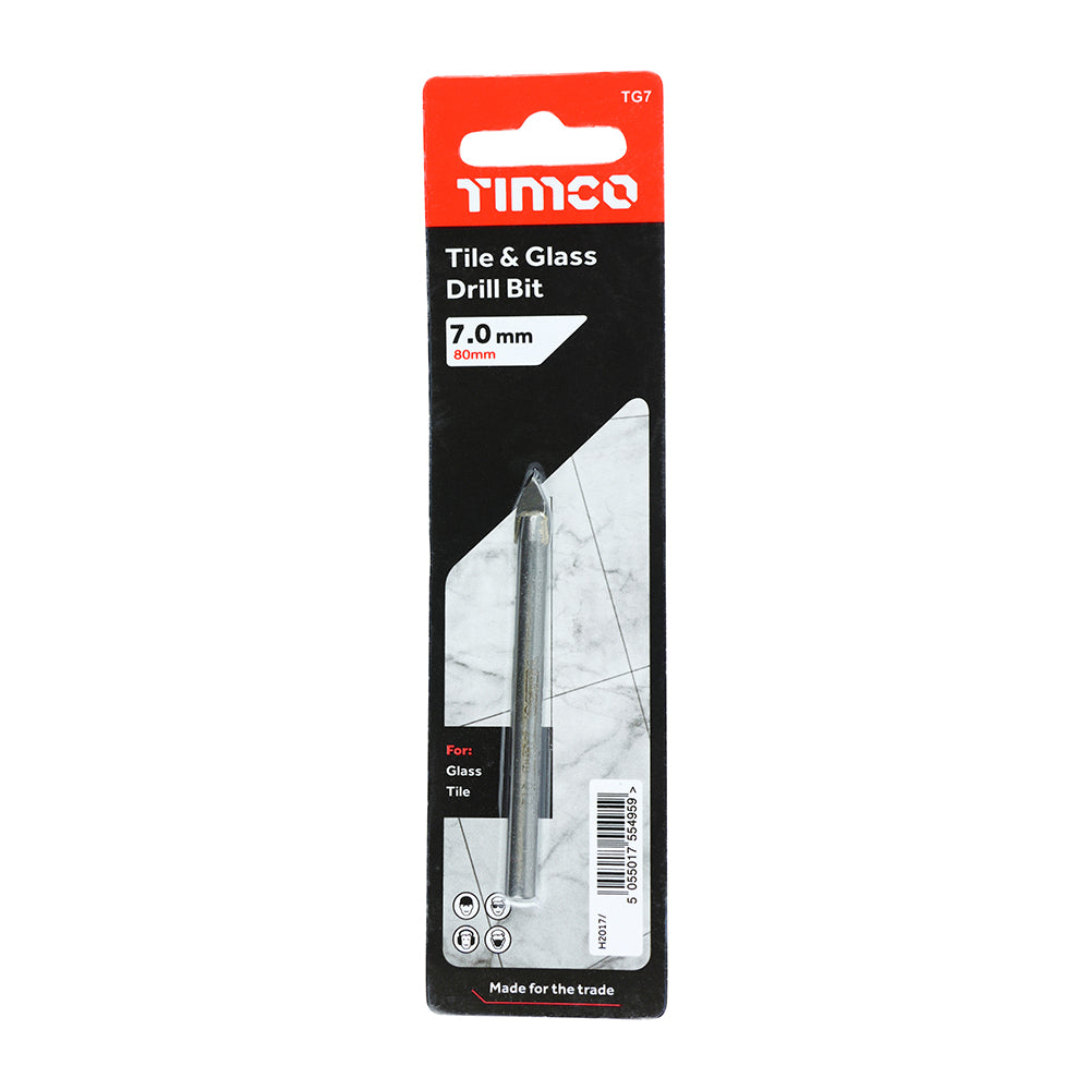 Arrow Head Tile & Glass Bit - 7.0mm