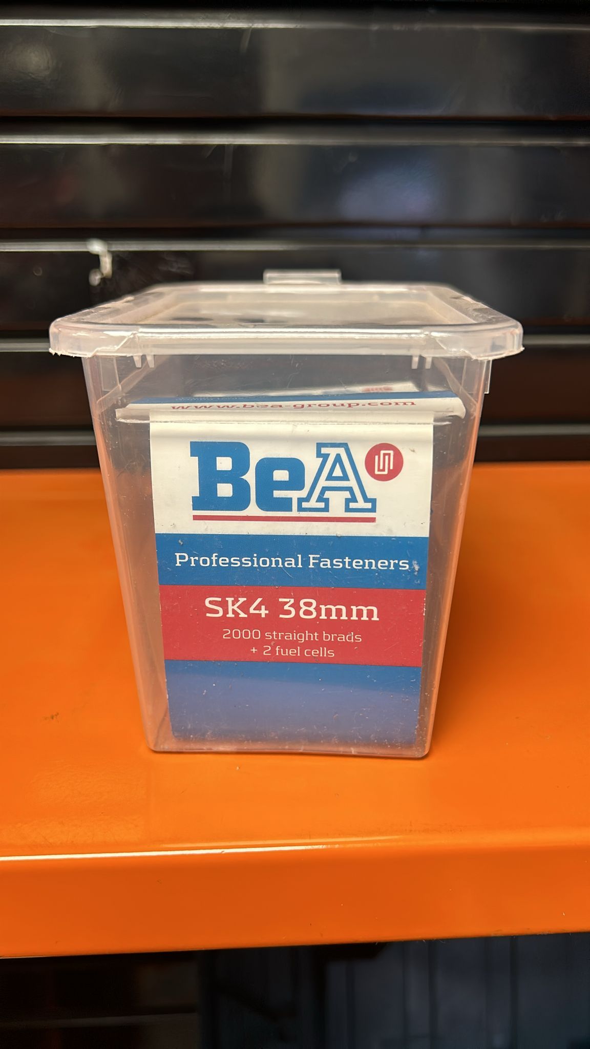 BeA 38mm SK438 Galvanised Straight Brad Nails (Box 2000) 2 x Fuel Cells