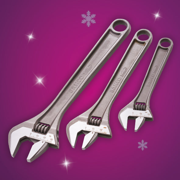 XMS Bahco 3 Piece Adjustable Wrench Set