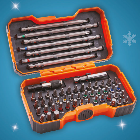 XMS Bahco 54 Piece Colour Coded Bit Set