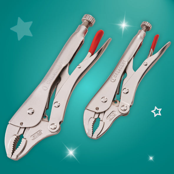 XMS Crescent 2 Piece Locking Plier Set