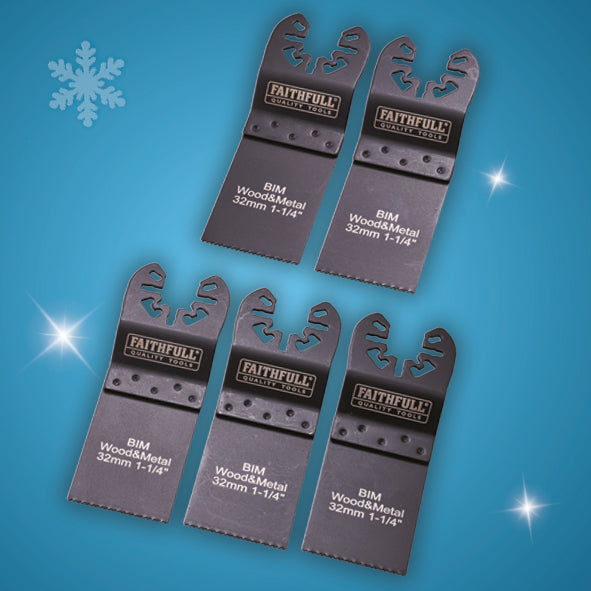 XMS Faithfull 5 Piece Multi-Tool Blade Set