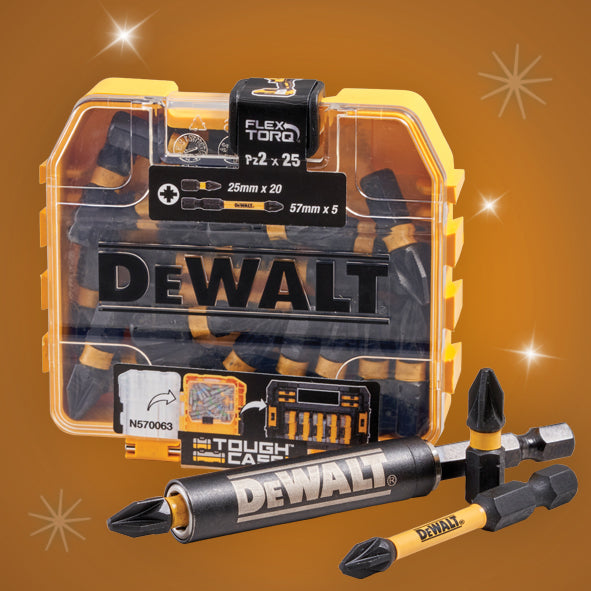 XMS DeWalt 25 Piece PZ2 FlexTorq Impact Bit Set
