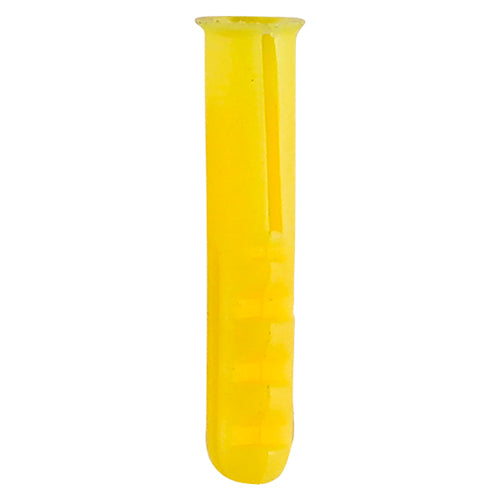 Plastic Plugs - Yellow 25mm (100 PCS)