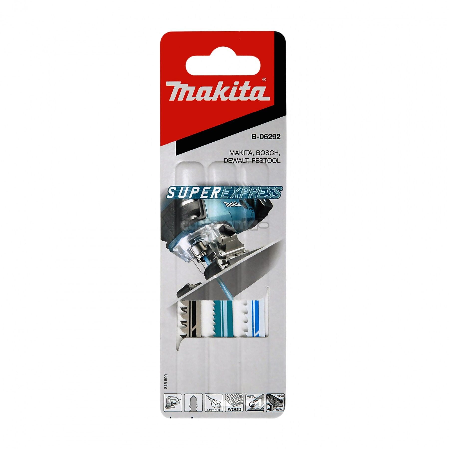 Makita B-06292 Jigsaw Blade Set 3PC Wood & Metal