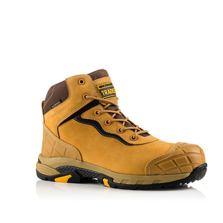 Buckler Boot - Tradez Blitz Safety Boot - Honey S3 Src - Size 10