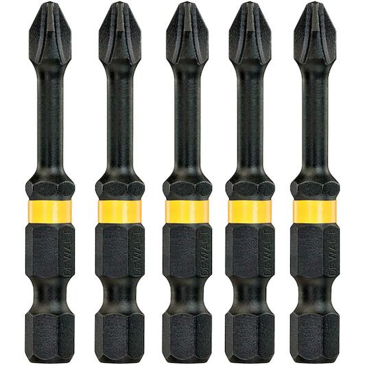 DEWALT Power Tools Impact Torsion Bits PH1 x 50mm (Pack 5)