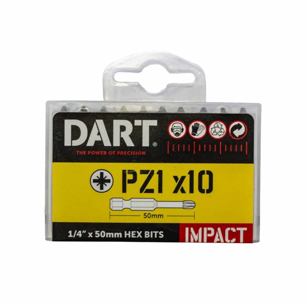 DART PZ1 50mm Impact Driver Bit - Pack 10