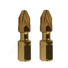 Makita Torsion Insert Bit PZ2- 25mm Gold (2)
